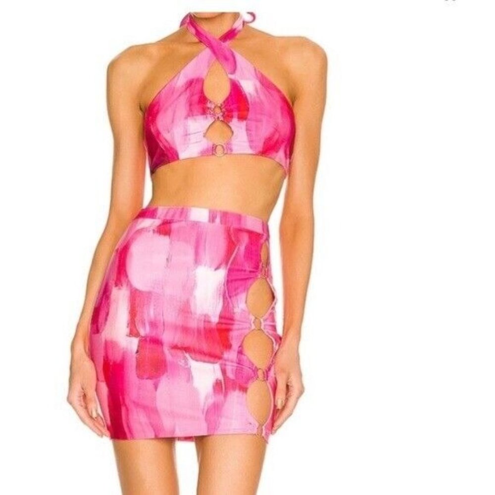 Farai London x REVOLVE Eko Skirt Bubblegum Pink